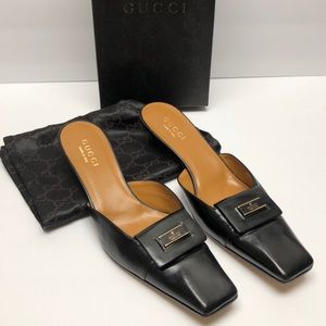 Gucci Square Toe slides